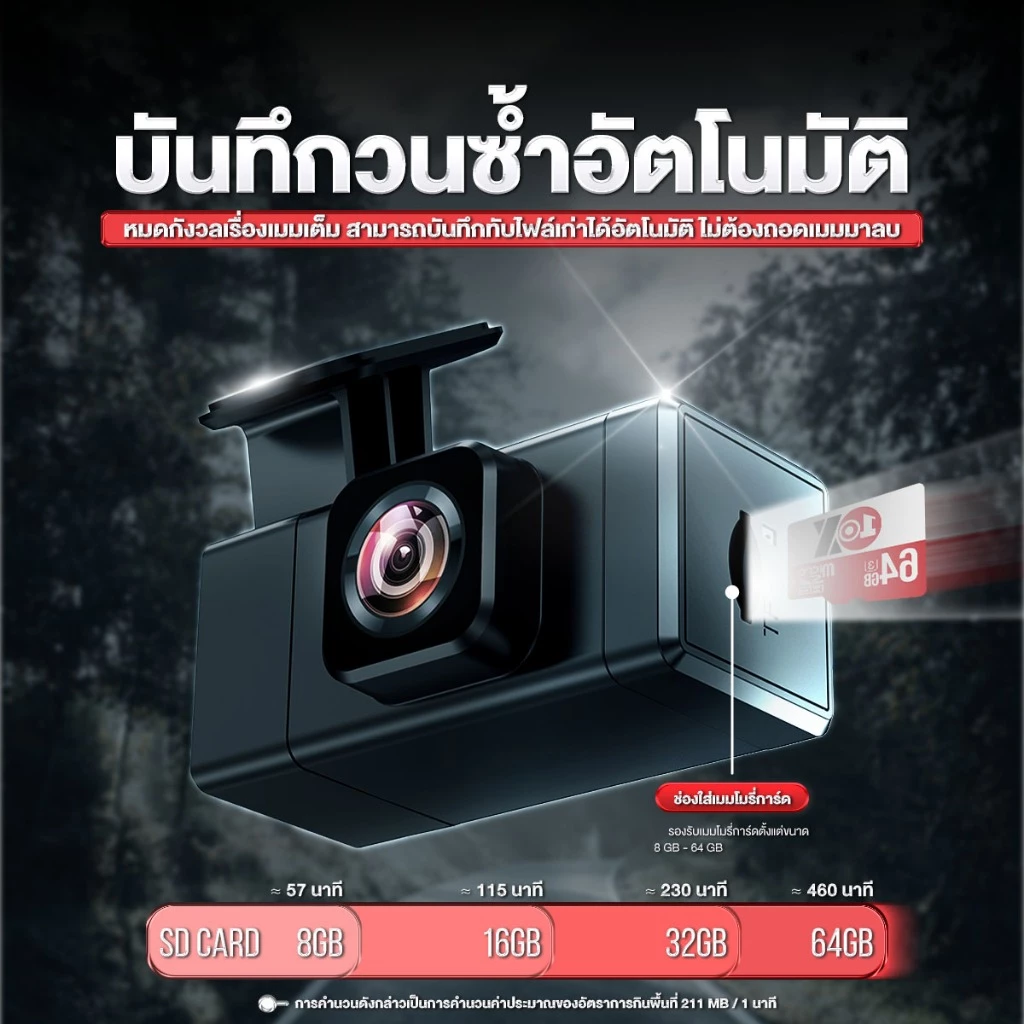 [ถูกสุด] Aston Auto Eye Wifi กล้องติดรถยนต์ ชัดFHD มี WIFI กล้องหน้าติดรถยนต์ รับประกันสินค้า 1 ปี thumbnail 6