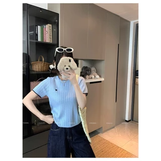 พร้อมส่งในไทย** เสื้อยืดผู้หญิง ขนาดเดียว สไตล์สุภาพ ใส่ทำงานได้ Y315