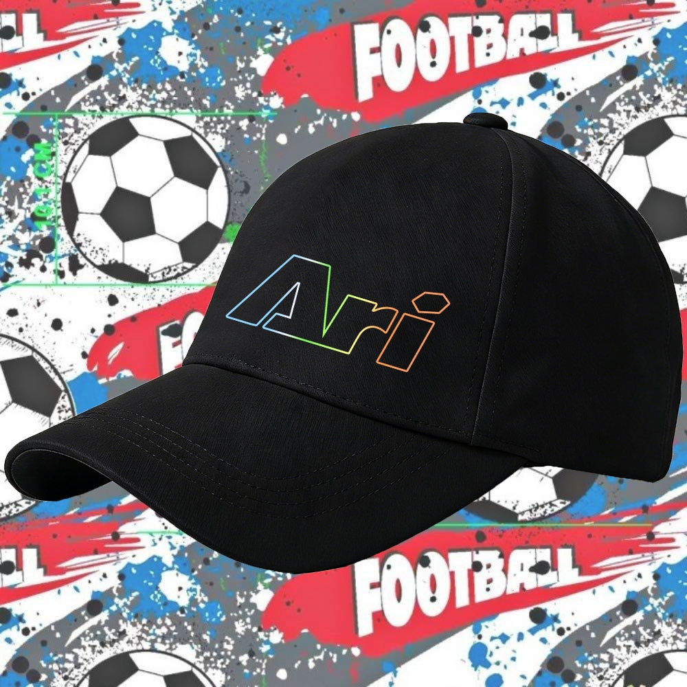 หมวกแก๊ป Ari football flat cap ธีมฟุตบอล สวมใส่ได้สะดวกและสะดวกสบาย เหมาะสำหรับผู้ใหญ่และเด็ก