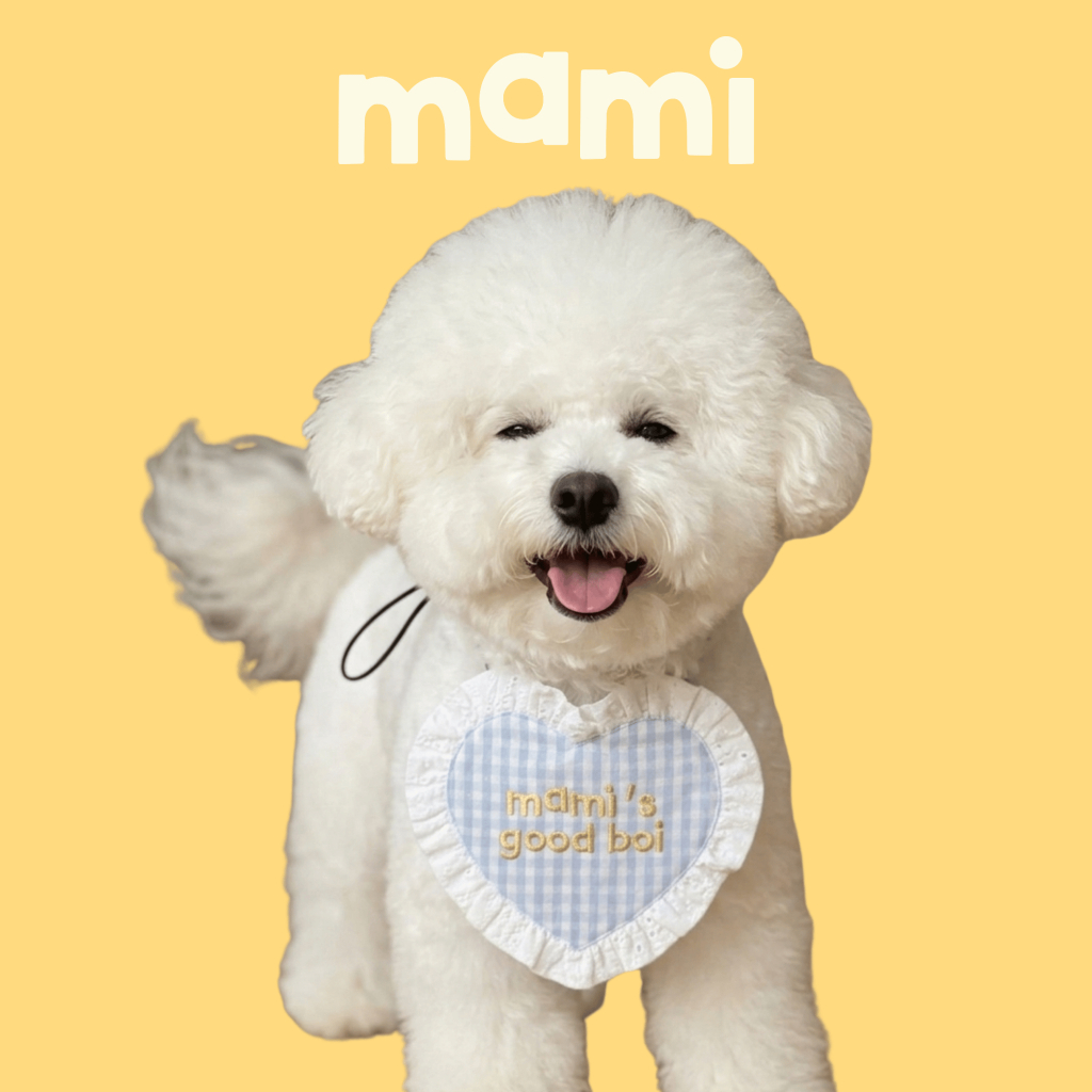 mami Heart Bib (mami's good boi / good girl)