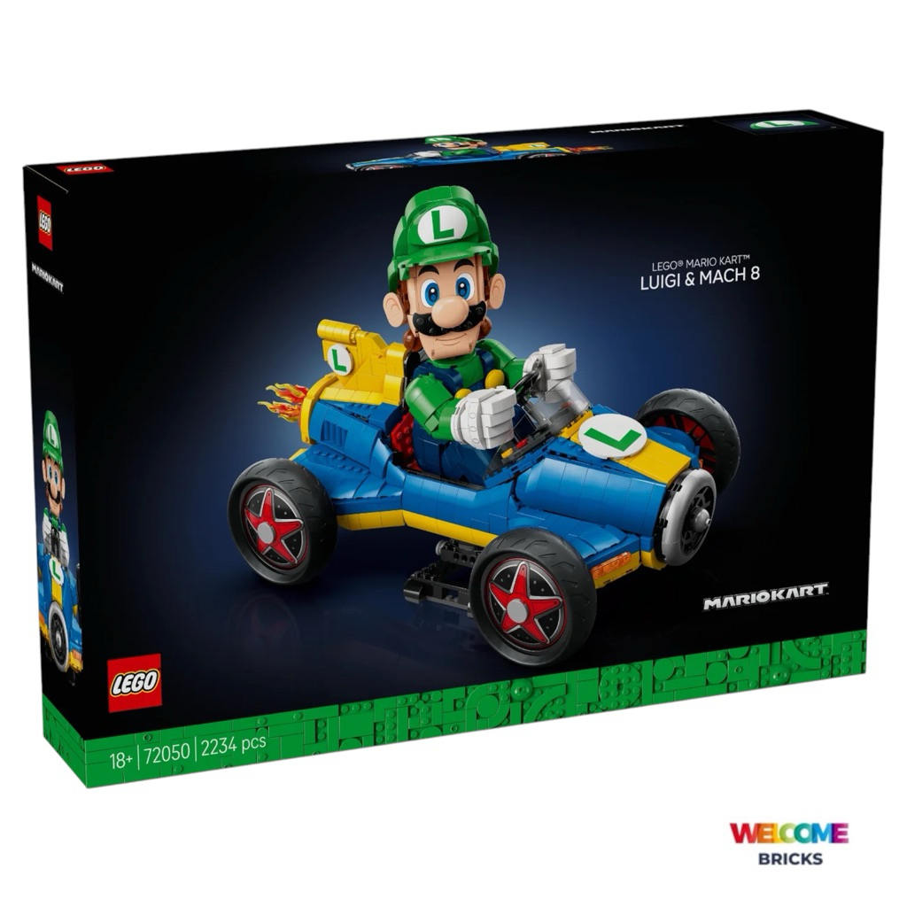 LEGO® Super Mario™ 72050 Mario Kart™ – Luigi & Mach สินค้าพร้อมส่ง กล่องสวย