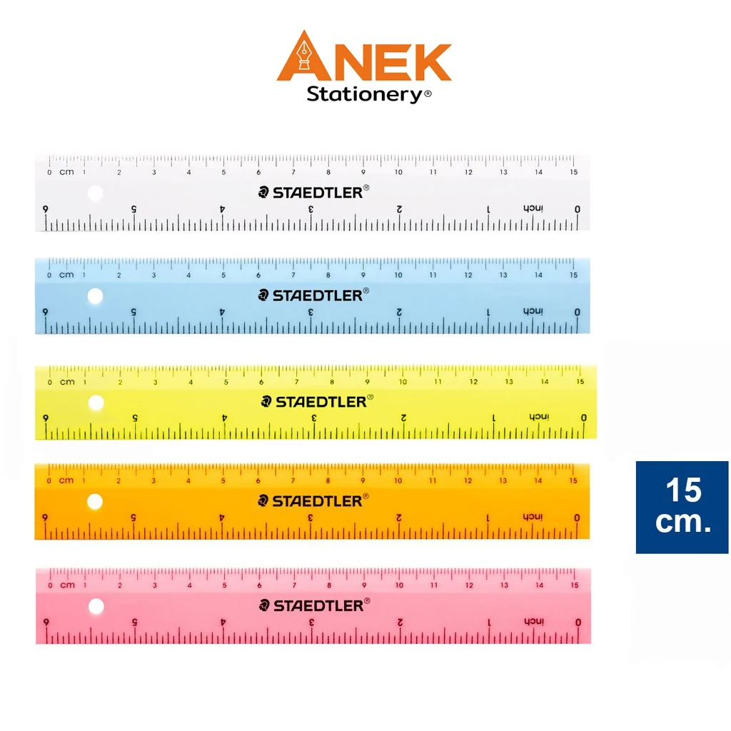 ไม้บรรทัด สเต็ดเล่อร์ STAEDTLER ขนาด 15/30 cm (จำนวน 1 อัน)