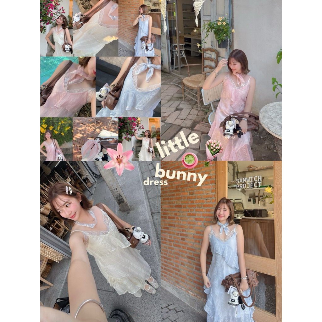 dress017- A little princess dress 👧🏻👑 ✨ เดรสแต่งระบายลูกไม้ 🎀 รูปที่ 2