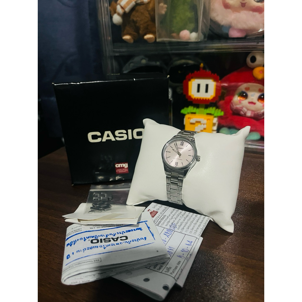 CASIO นาฬิกาข้อมือผู้หญิง GENERAL รุ่น LTP-V005D-4B2UDF นาฬิกา นาฬิกาข้อมือ นาฬิกาผู้หญิง