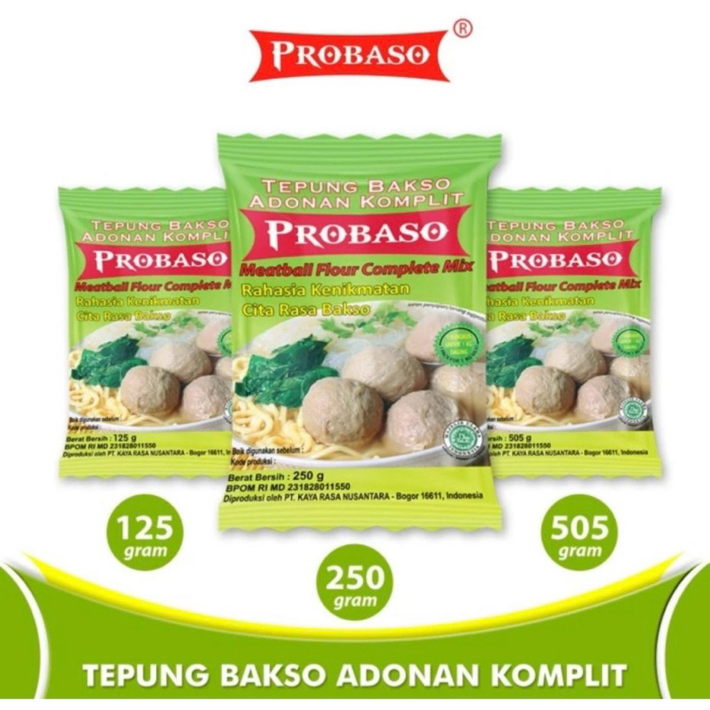 Indonesia Probaso Tepung Bakso Adonan Komplit 250 gram / Complete Meatball Flour