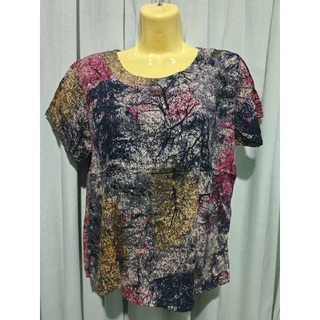 เสื้อคอกลมผ้าสปันจ์ ลายต้นไม้ สีสวย สวมใส่สบาย ไม่ร้อน สั่งวันนี้จัดส่งพรุ่งนี้ค่ะ ถ่ายวีดีโอขณะเปิดสินค้านะค่ะ