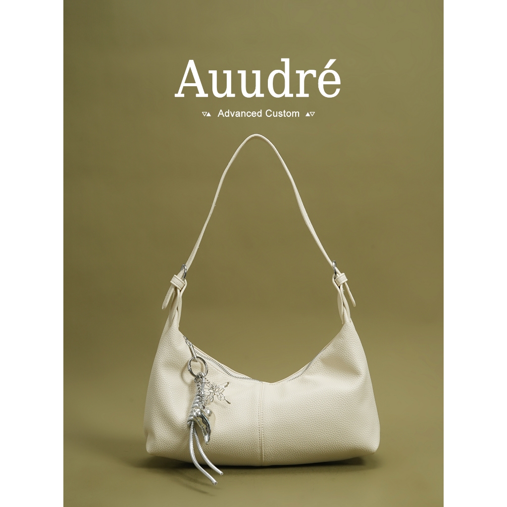Auure High-End Red One-Shoulder Underarm Bag Female Commuter Messenger Bag