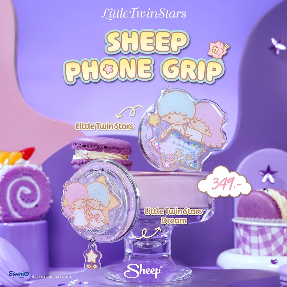 [Griptok MS Little Twin Stars] Little Twin Stars Collection Griptok แบบแม่เหล็กเคสมือถือใส่เคสมีแม่เหล็กทุกรุ่น ติดแน่น