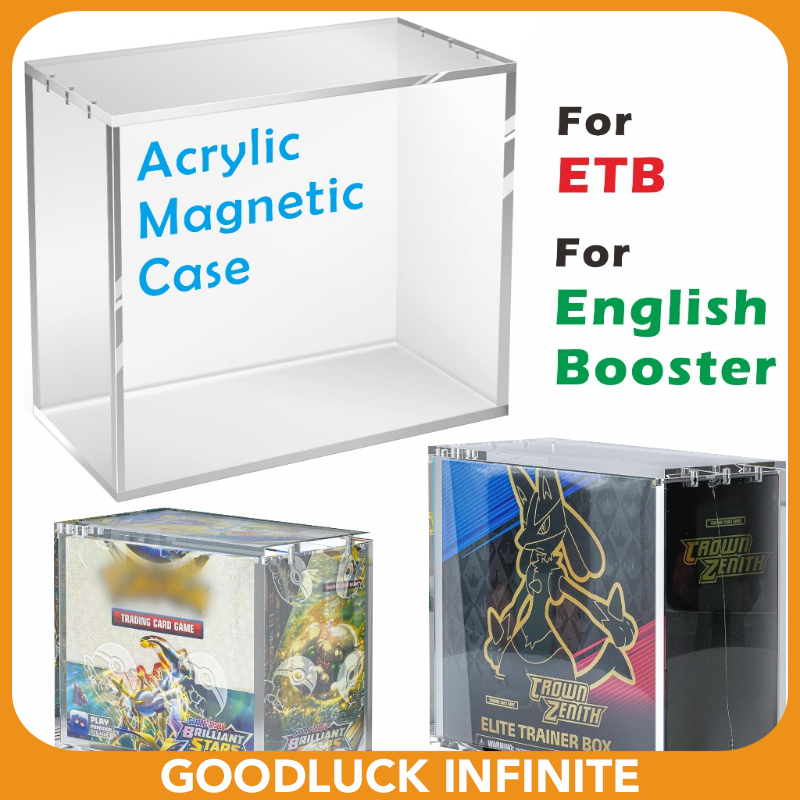 1PC Acrylic Magnetic Case For ETB / English Booster / Japanese Small Booster / Japanese Booster 5mm 