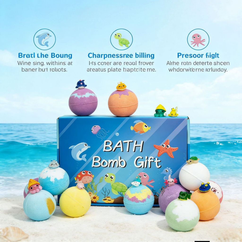 🐟Premium Bath Bomb Gift Surprise 12 Pcs 🐣