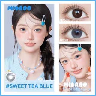 Midroo【0°~-600°】💙 Blue series Contact Lens💙 14.2/14.5mm fashion sweet คอนแทคเลนส์สีฟ้า คอนแทคเลนส์สีสัน Monthly