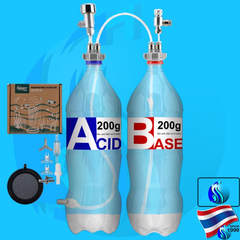 SeaSun DIY Co2 Generator AB คาร์บอนไดออกไซด์ ผง co2 ab carbondioxide สารAB ผง A B acid base คาร์บอนไม้น้ำ co2 diy