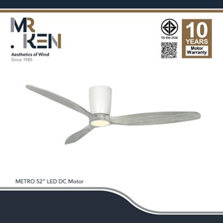 พัดลมเพดาน MR KEN รุ่น METRO DC Motor พัดลมมีไฟ LED 15W ปรับ…