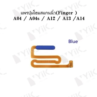 สวิทช์ปุ่มปิดเสียงบน/ปิด FingerPrint Sensor Touch ID Scanner Key Flex Cable สําหรับ Samsung Galaxy A12 A125F / M12S M127