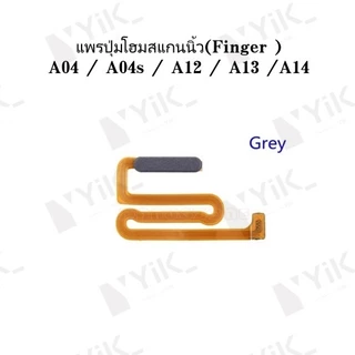 สวิทช์ปุ่มปิดเสียงบน/ปิด FingerPrint Sensor Touch ID Scanner Key Flex Cable สําหรับ Samsung Galaxy A12 A125F / M12S M127