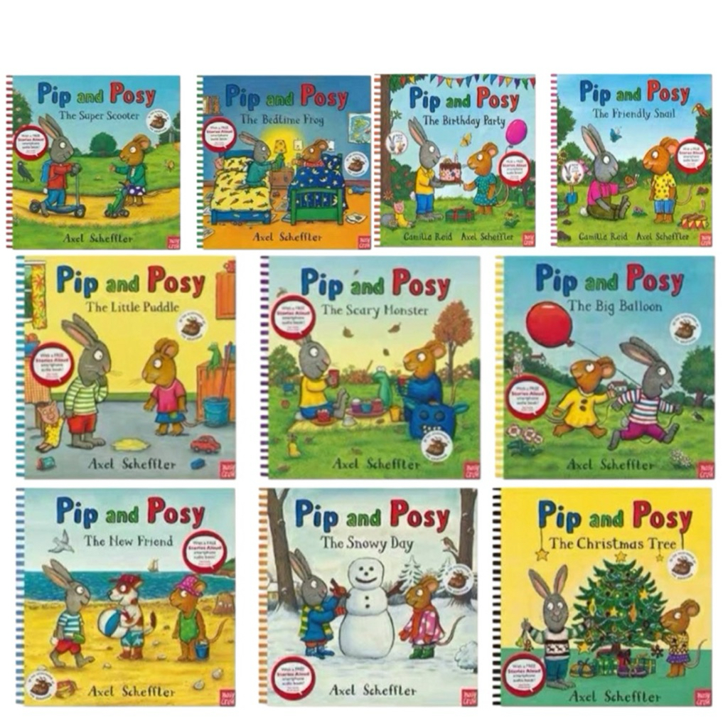 พร้อมส่ง Set 10 เล่ม Pip and Posy นิทานเสริมสร้าง EQ และมิตรภาพ หนังสือเด็กภาษาอังกฤษ หนังสือนิทานภาพ