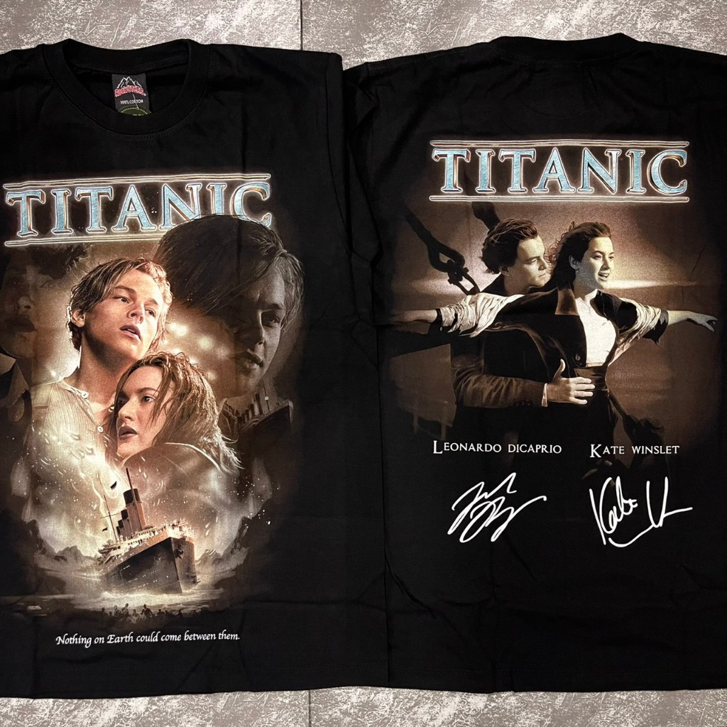 เสื้อยืดไททานิค(ป้ายRocktee เรืองแสง) ผ้าCotton100