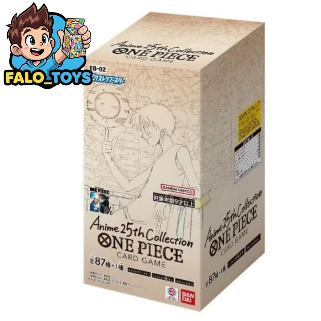 พร้อมส่ง one piece game card eb-02 anime 25th collection แท้ ( 1 box 24 ซอง )