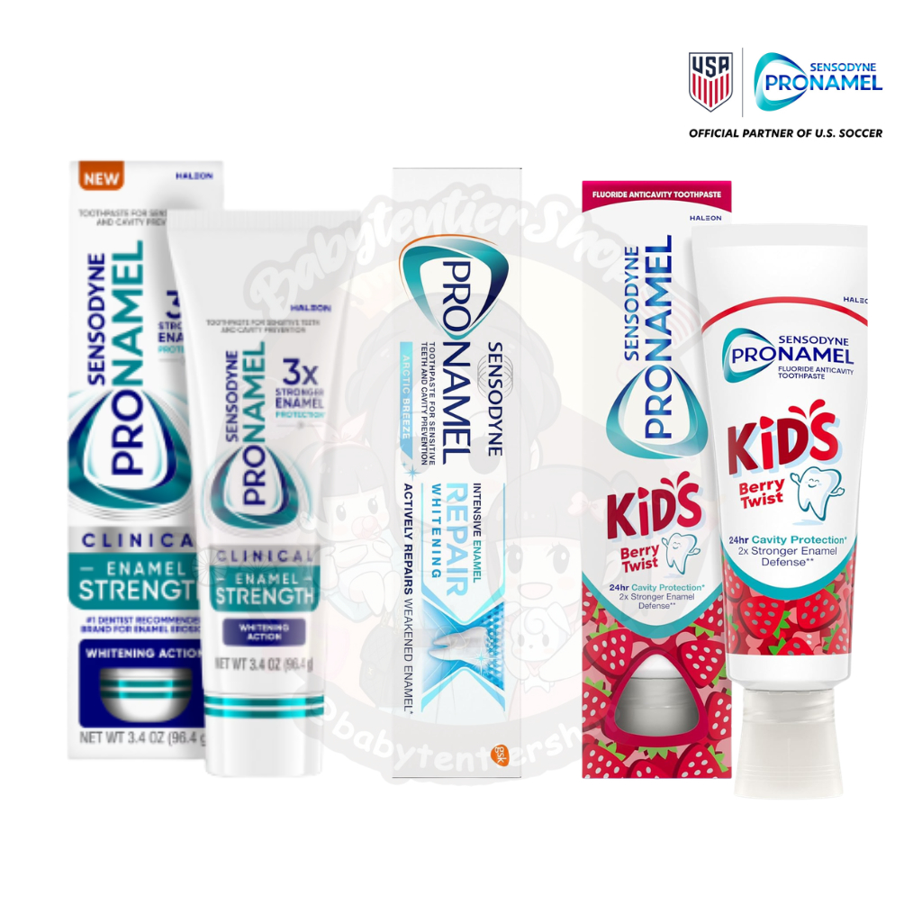 พร้อมส่ง🛵ยาสีฟันสูตรลดการเสียวฟัน Sensodyne Pronamel Clinical Enamel Strength – Deep Clean (96.4g)