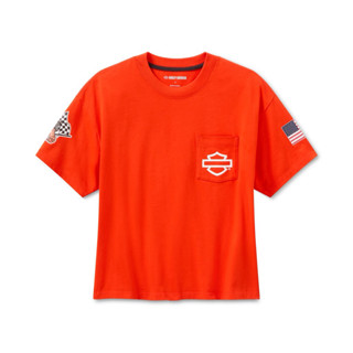 เสื้อยืดผู้หญิง WOMEN'S FACTORY RACING FANWEAR BOXY POCKET T…