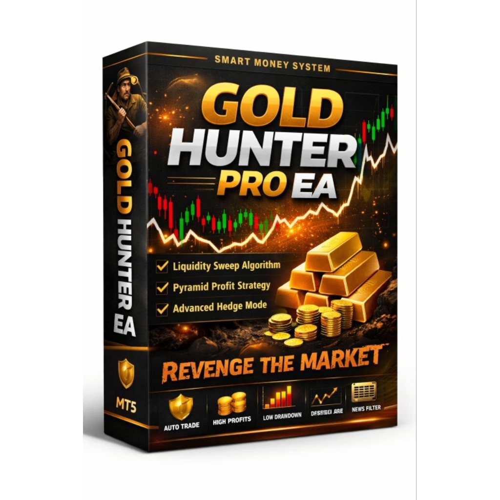 GOLD HUNTER PRO EA M15 | ระบบเทรดทองอัตโนมัติ XAUUSD Grid Hedge Trading System | Forex Auto Trading 