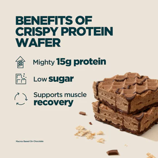 Myprotein Protein Wafers 1 bar - Chocolate, Vanilla - High Protein Snack, Protein bar