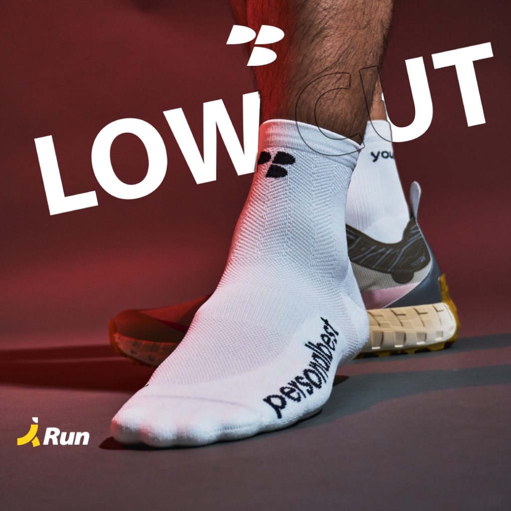 Personalbest​ Low Cut Sock ถุงเท้าวิ่งข้อสั้น​ สำหรับฝึกซ้อมและแข่งขัน Bananarun