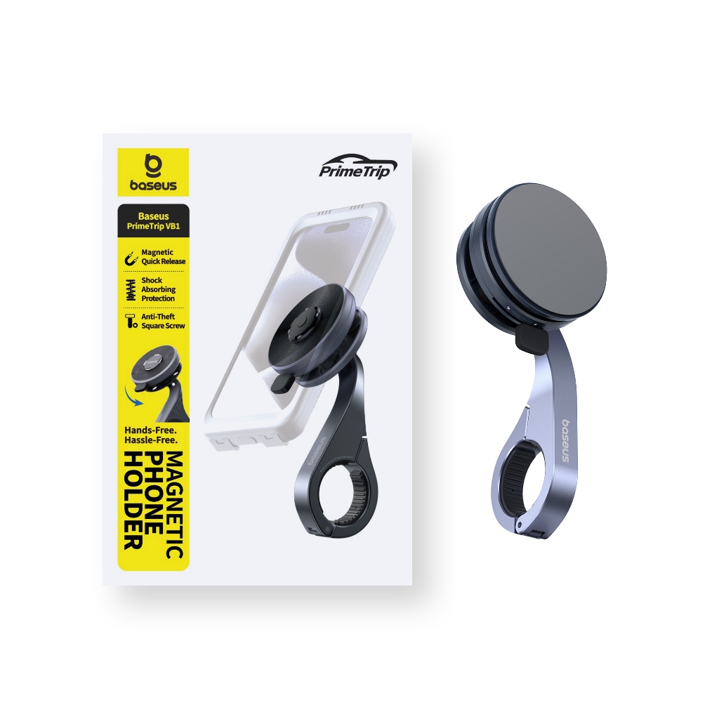 Baseus PrimeTrip VB1 Bike Handlebar Mount Space Grey ต้องใช้คู่เท่านั้น PrimeTrip VB1 RainShield Cas