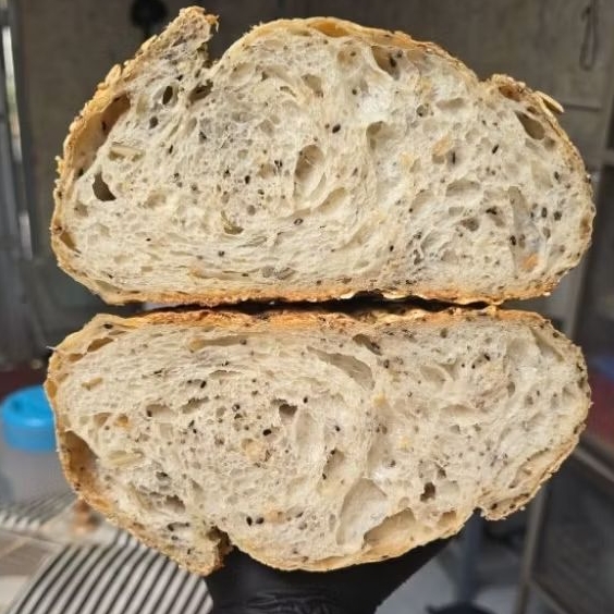 ซาวโดว์โฮมเมด (Sourdough) ใช้ยีสต์ธรรมชาติ 100% ไม่ใส่สารกันเสีย หนัก 650 กรัม📍รอบส่ง 27/6/69