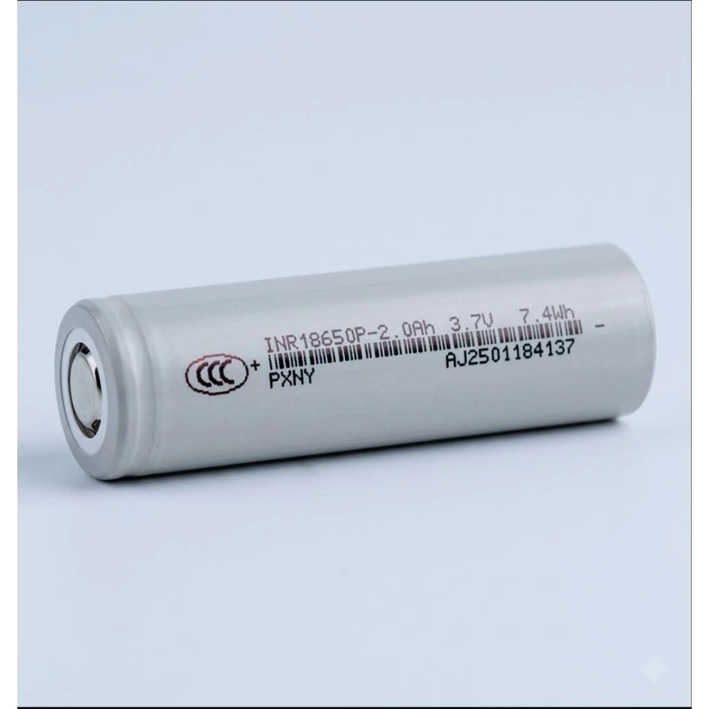ถ่านชาร์จหัวแบน แบตเตอรี่ลิเธียม 18650 PXNY แท้ 2,000 mAh 5C ความจุจริง 2,150 mAh