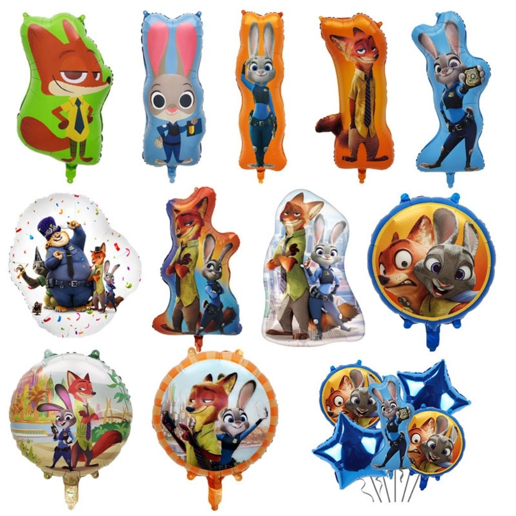 ลูกโป่ง Zootopia ซูโทเปีย กระต่าย นิค จูดี้