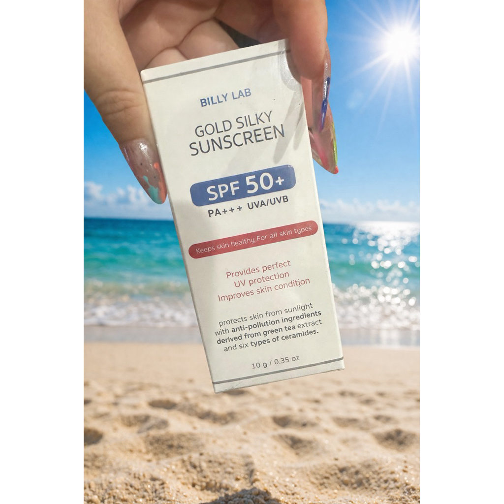 BILLY LAB Gold Silky Sunscreen SPF 50+ PA+++ UVA/UVB
