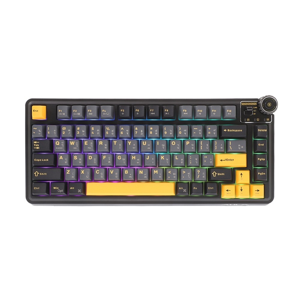 KEYBOARD WIRELESS BLUETOOTH AULA AU75 BLACK (STAR SWITCH คีย์บอร์ด)