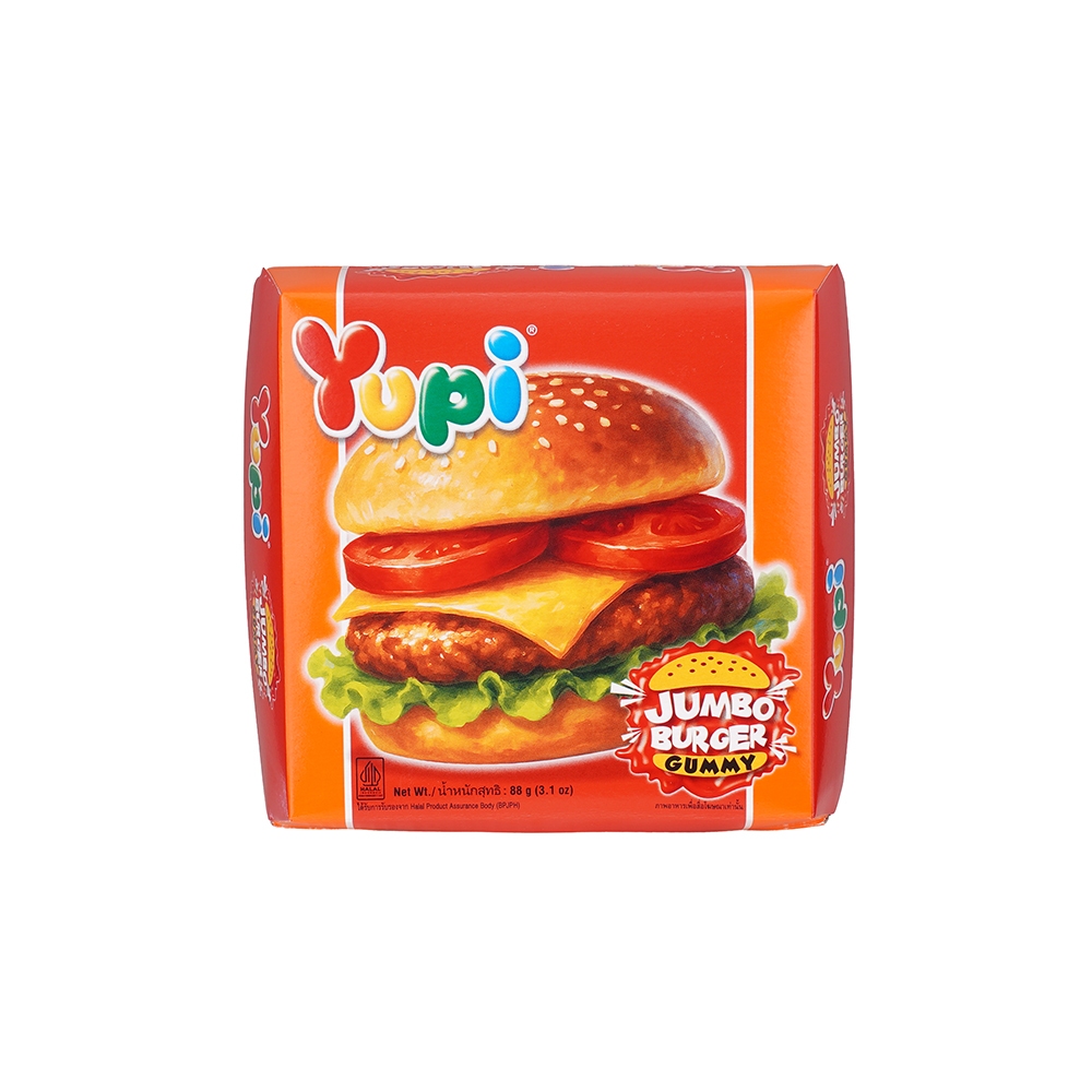 [แพ็ก 6] Yupi Jumbo Burger ยูปี้ จัมโบ้ เบอร์เกอร์ 88 ก.