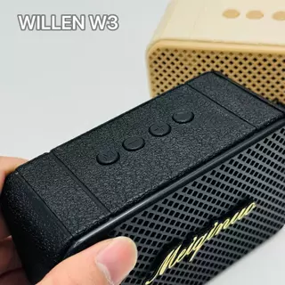 ลำโพงบลูทูธไร้สาย รุ่น W03 รองรับ Bluetooth USB และ TF Card เชื่อมต่อได้ 2 ตัว พร้อมสายหิ้ว กำลังขับ 5W ของแท้ 100% ดีไซ