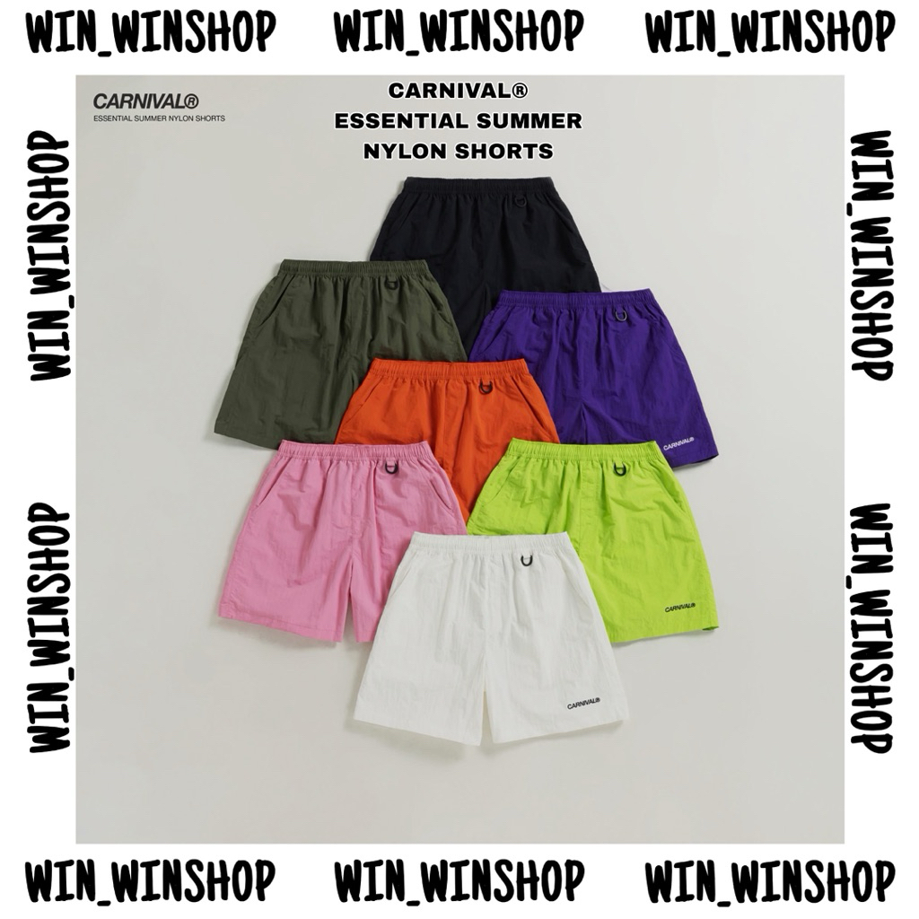 [ พร้อมส่ง ] CARNIVAL® ESSENTIAL SUMMER NYLON SHORTS