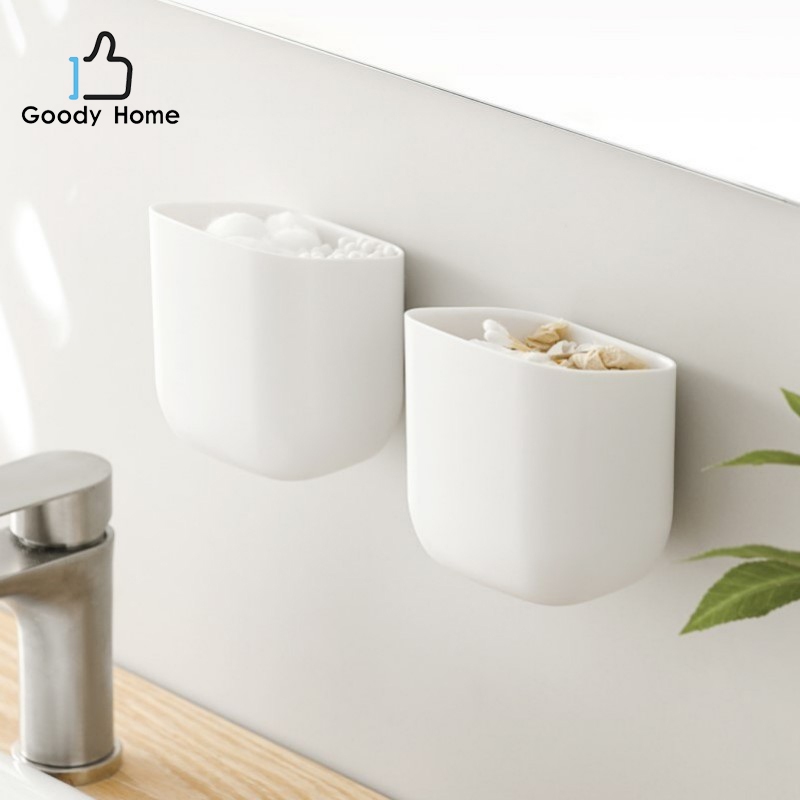 Goody Home ถังขยะติดผนังขนาดเล็ก ไม่ต้องเจาะ ใช้สติ๊กเกอร์ในการติดตั้งติดแน่น – โปรปัง