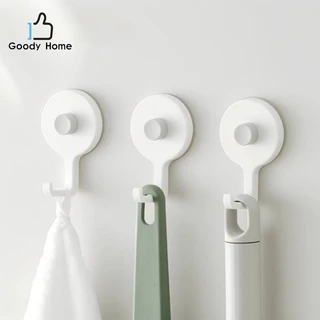 Goody Home ตะขอติดผนัง พร้องสติ๊กเกอร์กาวไม่ต้องเจาะผนัง 1กล่องบรรจุ 2 ชิ้น