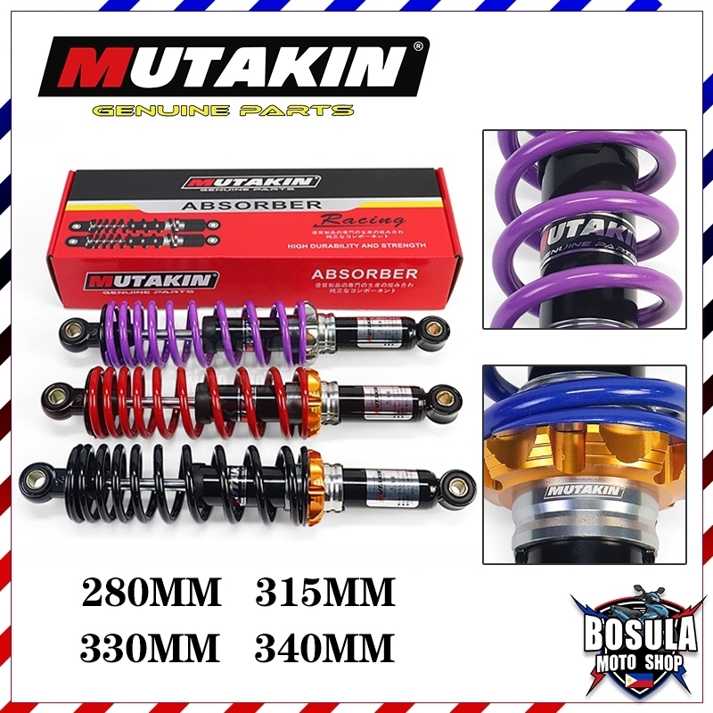 MUTAKIN โช้คคู่ โช้คหลังเวฟ100 เวฟ110i เวฟ125 DREAM WAVE Finn SMASH หัวกลม โช้คหลัง ขนาด280/315/330/340(2PCS)