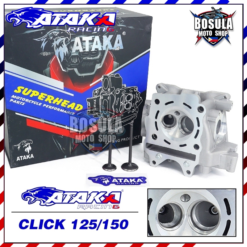 ATAKA ชุดคิทฝาสูบ 2 วาล์ว สำหรับ CLICK125 CLICK150 ADV PCX150 ใบวาล์ว ฝาสูบเเต่ง ฝาสูบ อะไหล่ครบชุด เหมาะสำหรับร