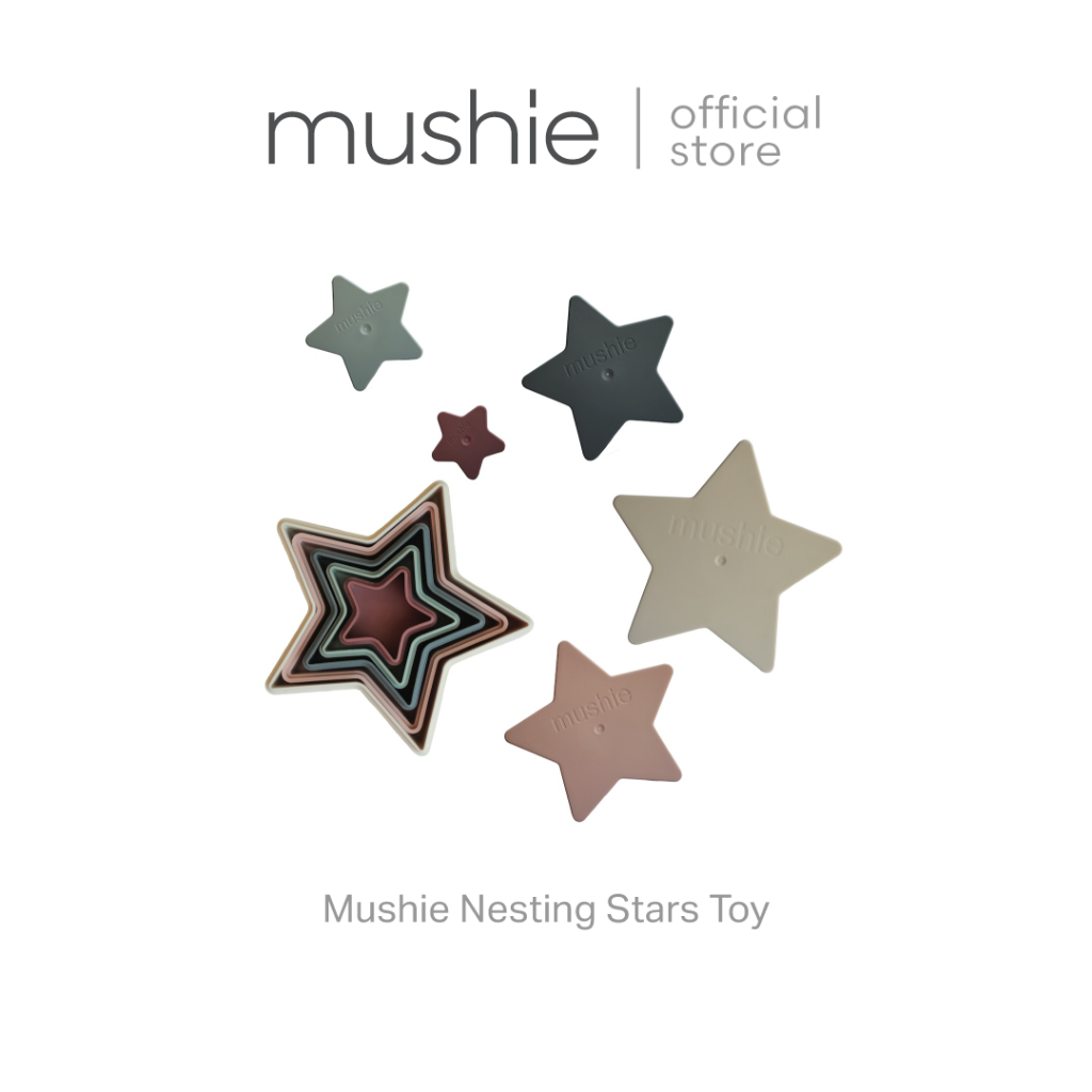 Mushie Nesting Stars Toy ของเล่นเสริมพัฒนาการลูกน้อย บล็อกดาว