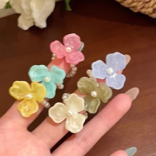 แหวน ring สไตล์เกาหลี ins สำหรับผู้หญิง น่ารัก pearl dopamine สำหรับผู้หญิง ส่งเร็ว COD