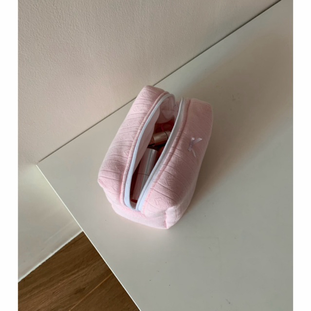 rina rina - hearteyes makeup bag (10*18*11 cm.)
