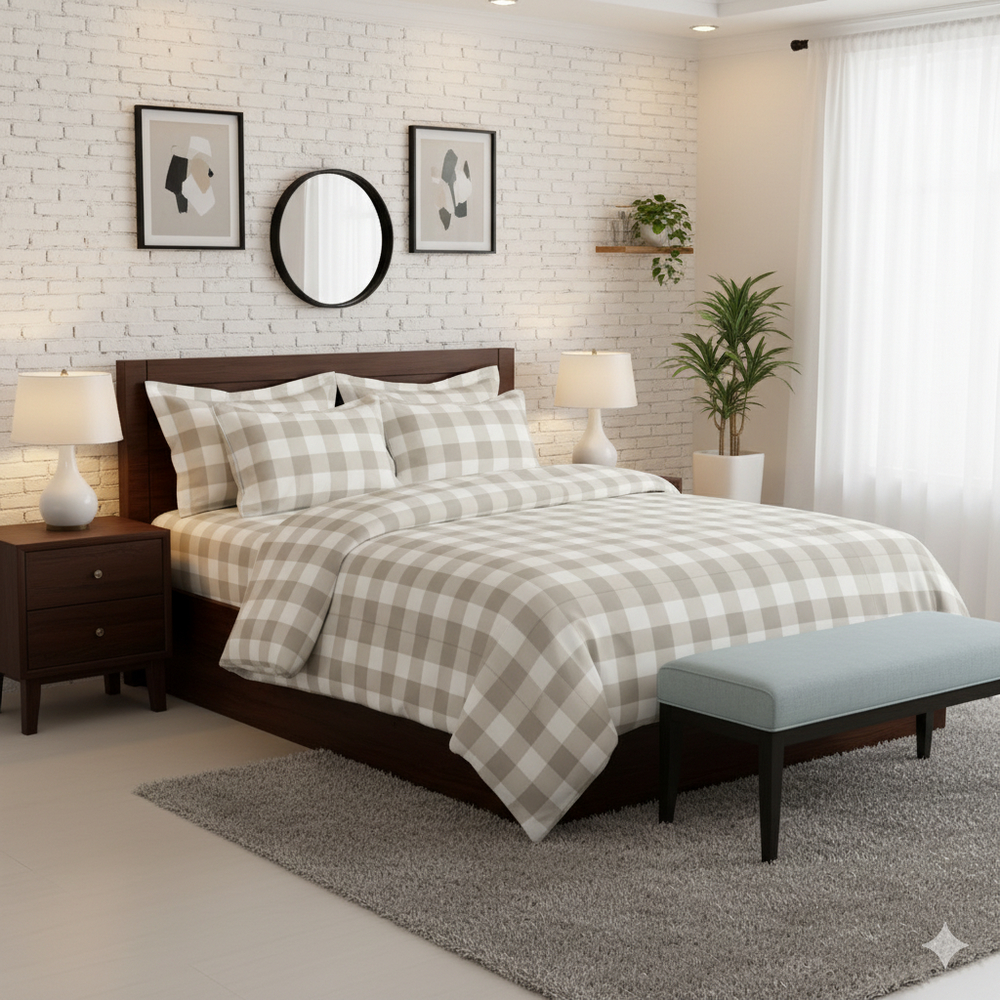 LUCKY mattress ชุดเครื่องนอน ผ้าปูที่นอนพร้อมผ้านวม Micro Touch Minimal Style Collection