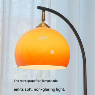 โคมไฟตั้งพื้นทรงส้มโอสไตล์วินเทจ เหมาะสำหรับโซฟาในห้องนั่งเล่น โต๊ะกาแฟ และสไตล์เรโทรแบบอเมริกัน นอกจากนี้ยังมีดีไซน์โคม