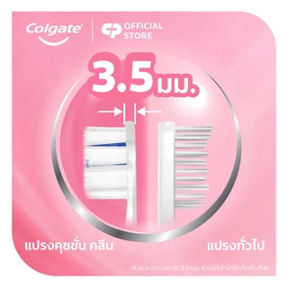 แปรงสีฟัน คอลเกต คุชชั่น คลีน (คละสี) Colgate Cushion Clean Toothbrush (Assorted Colors)