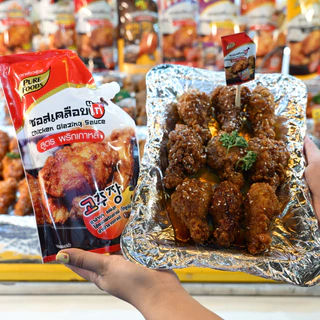 [ยกลัง10ถุง] ซอสเคลือบไก่ พริกเกาหลี 1,000g เพียวฟู้ดส์ ซอสไก่เกาหลี ซอสบอนชอน เทริยากิ ซอสน้ำปลา