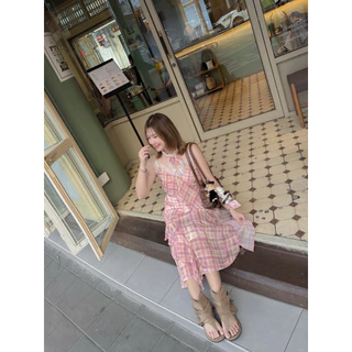dress017- A little princess dress 👧🏻👑 ✨ เดรสแต่งระบายลูกไม้ 🎀