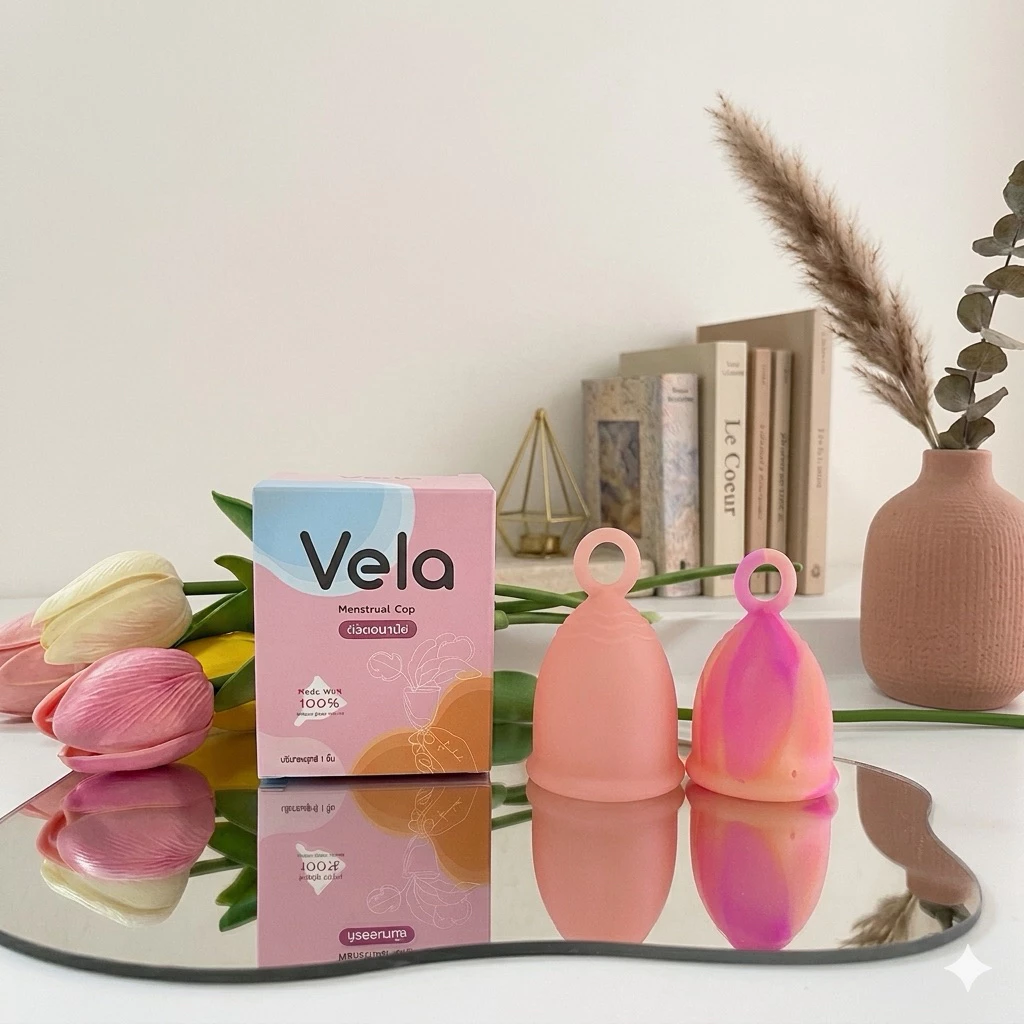 ถ้วยอนามัย มีห่วงถอดง่าย Vela Ring V2