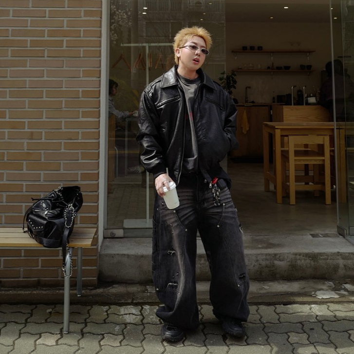 QCLOTH : LA BLACK  JACKET